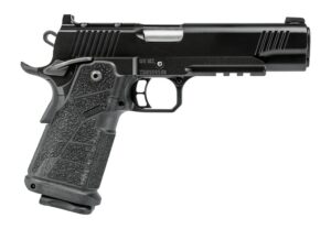 Kimber Mfg, Inc 3600300 DS Warrior  45 ACP 13+1 5" Matte Stainless Barrel, KimPro Black Optic Cut/Serrated Slide, Black Stainless Steel Frame w/Beavertail & Picatinny Rail, Black Carbon Fiber Grip, Am